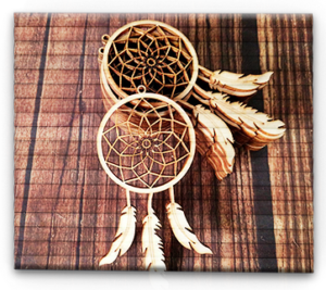Ловец снов – декор деревянной заготовки